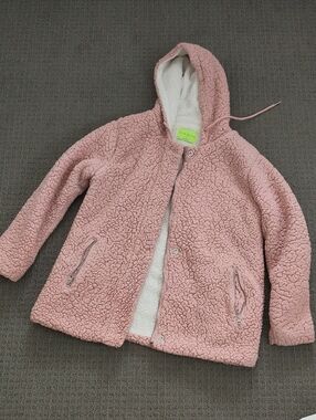 Cozy Pink Teddy Jacket with Hood